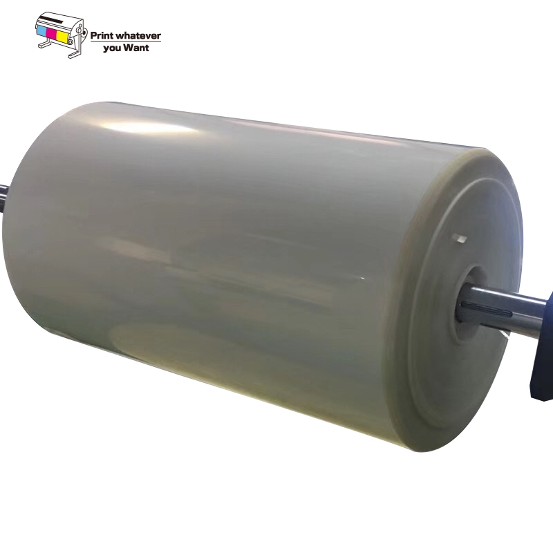 Non-waterproof clear heat transfer film for screen printing